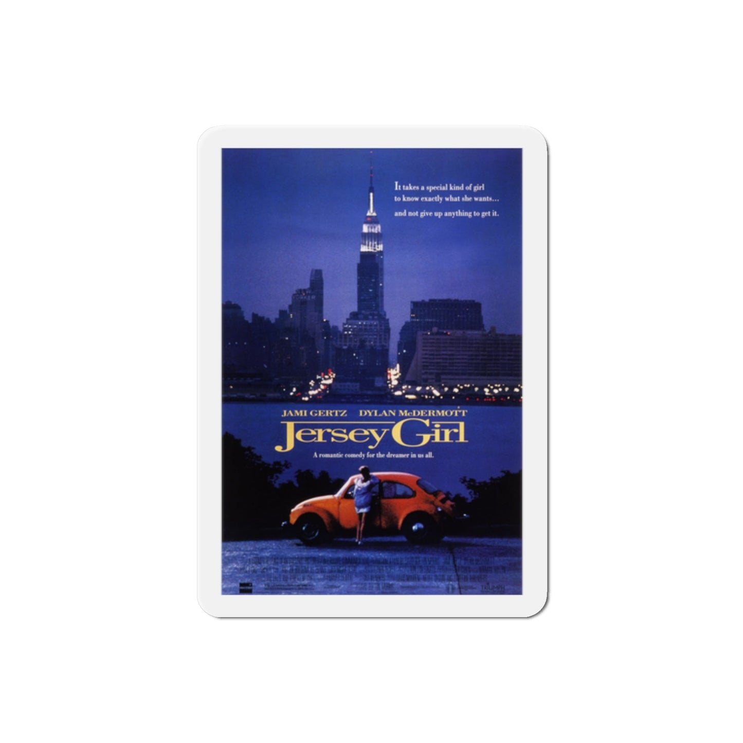 Jersey Girl 1992 Movie Poster Die-Cut Magnet-2" x 2"-The Sticker Space