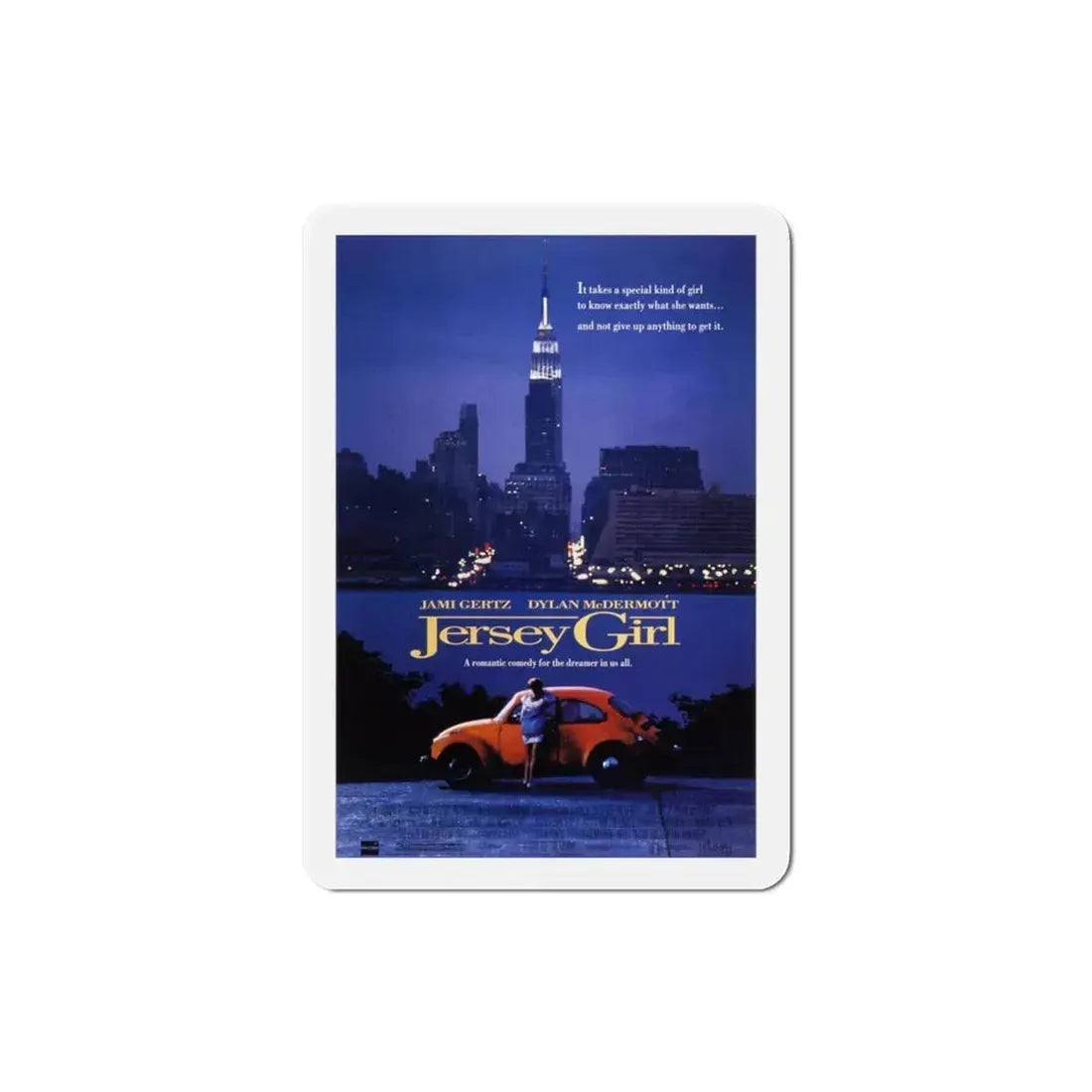 Jersey Girl 1992 Movie Poster Refrigerator Magnet 3 Inch - The Sticker Space