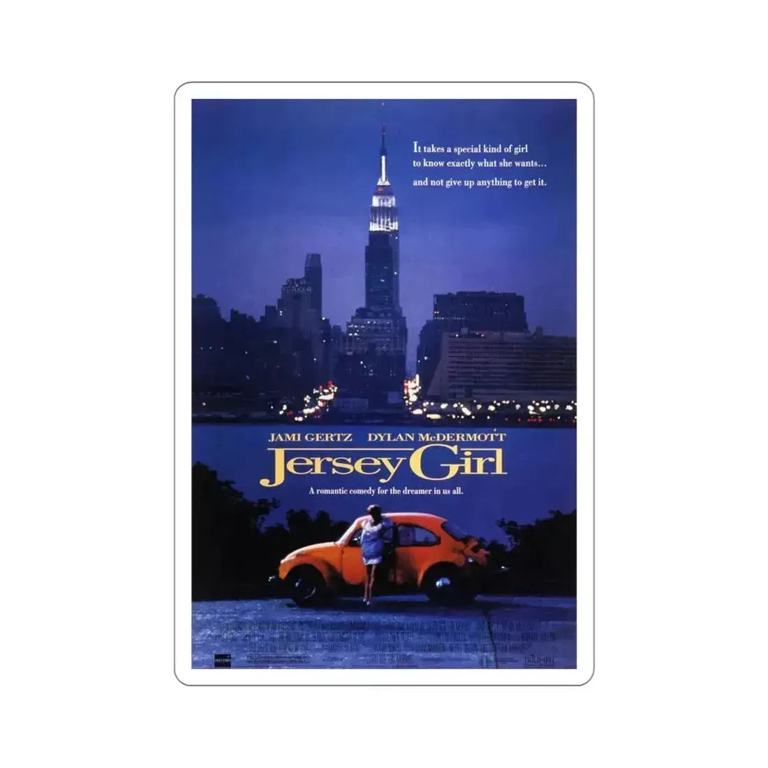 Jersey Girl 1992 Movie Poster STICKER Vinyl Die-Cut Decal 6 Inch - The Sticker Space