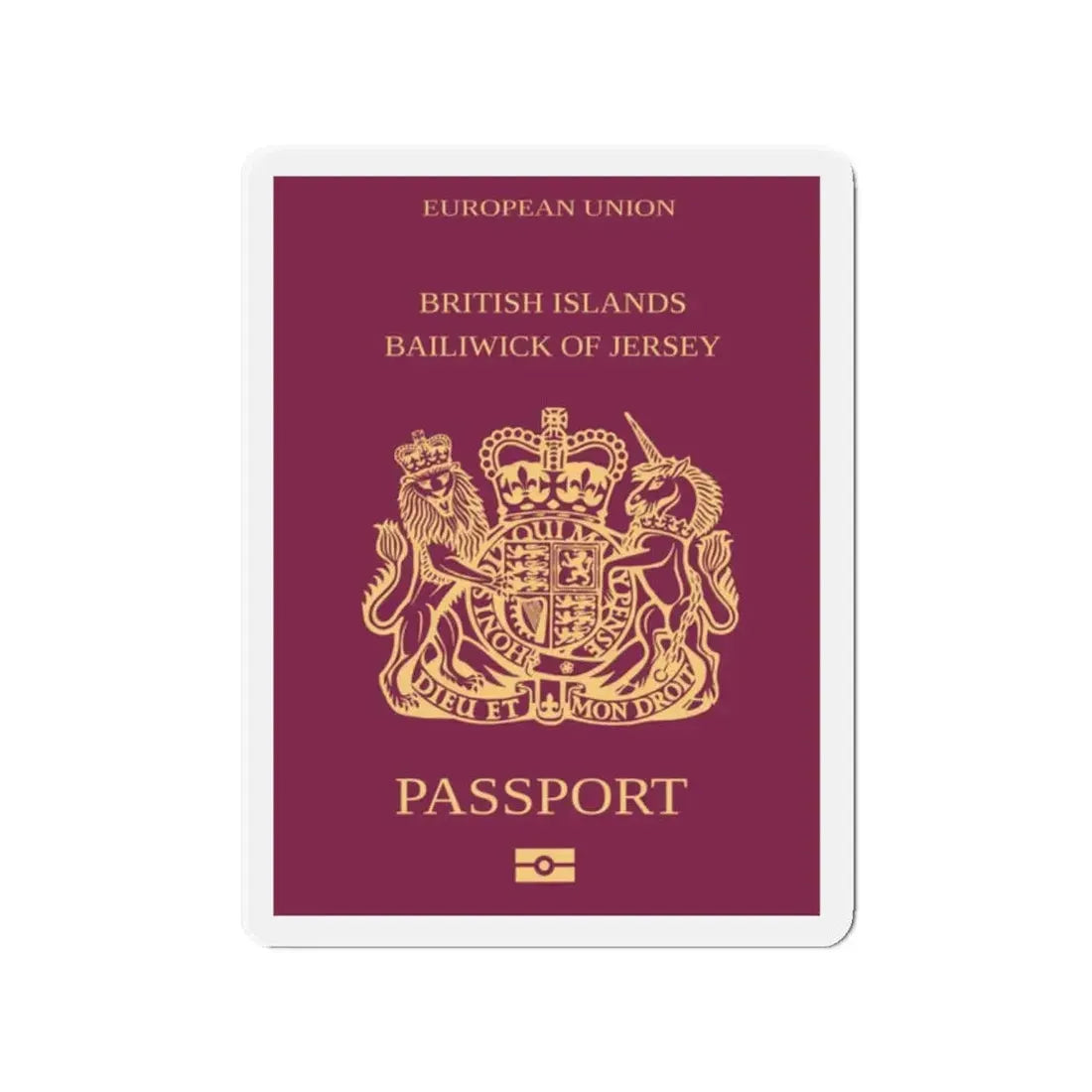 Jersey Passport - Refrigerator Magnet 2 Inch - The Sticker Space