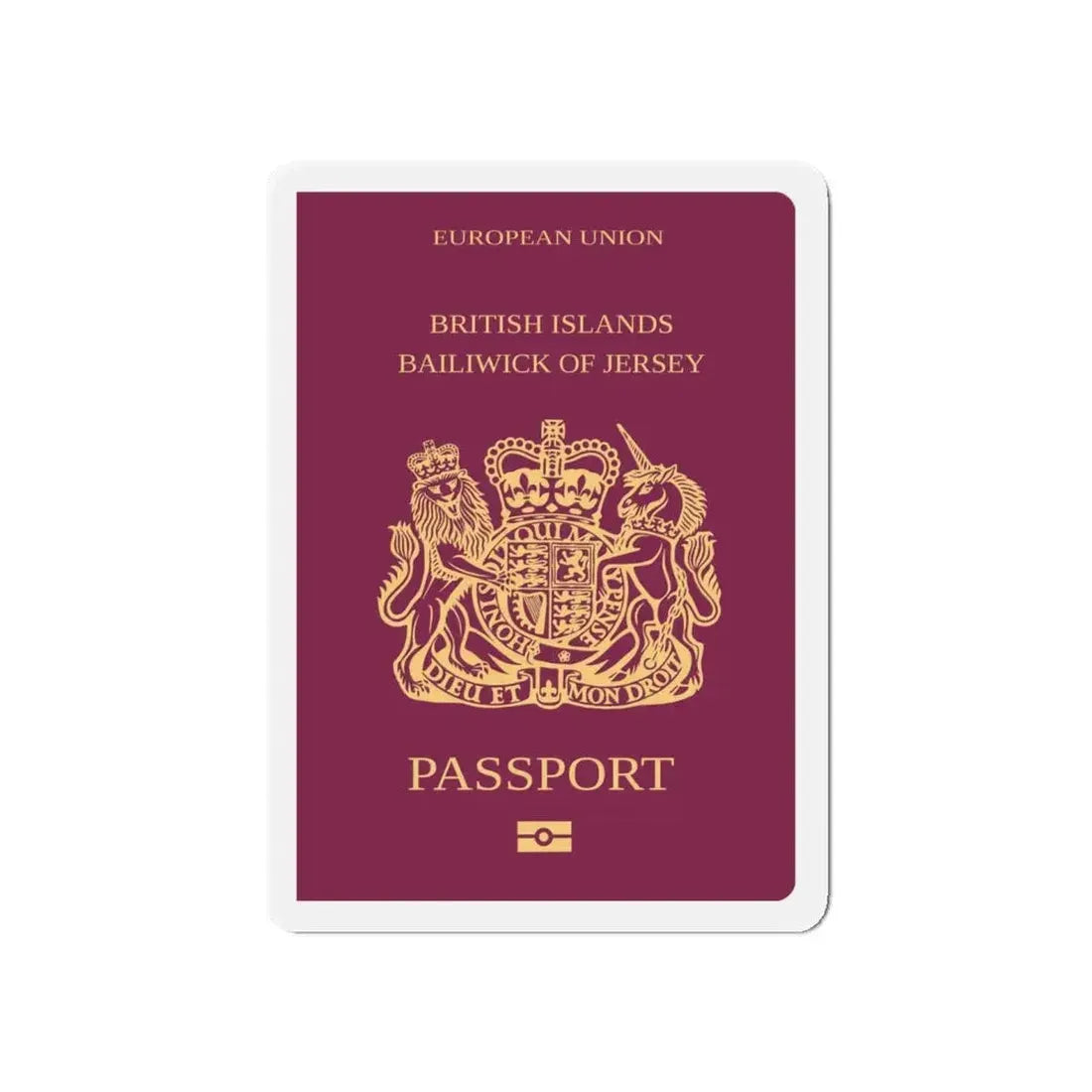 Jersey Passport - Refrigerator Magnet 5 Inch - The Sticker Space