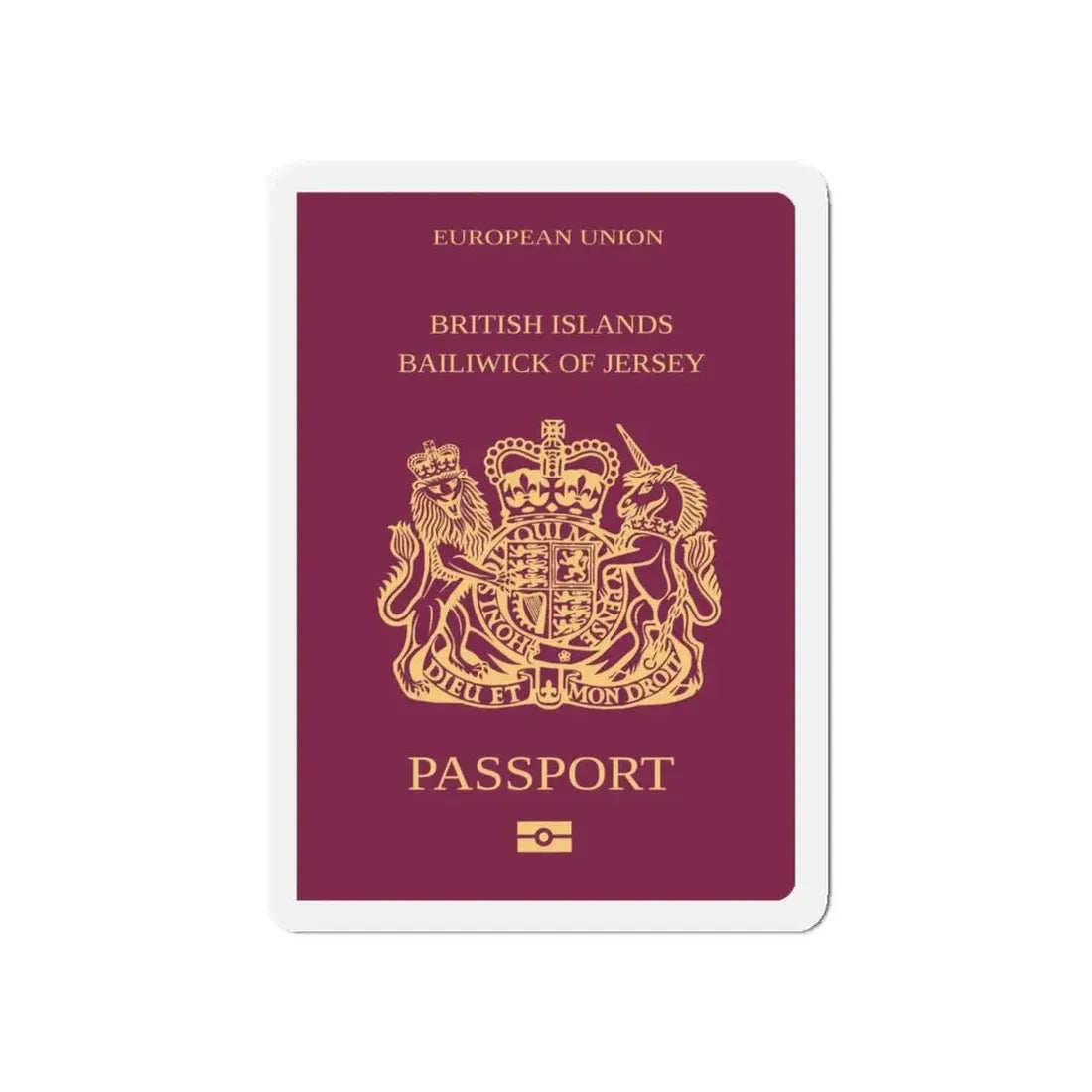 Jersey Passport - Refrigerator Magnet - The Sticker Space