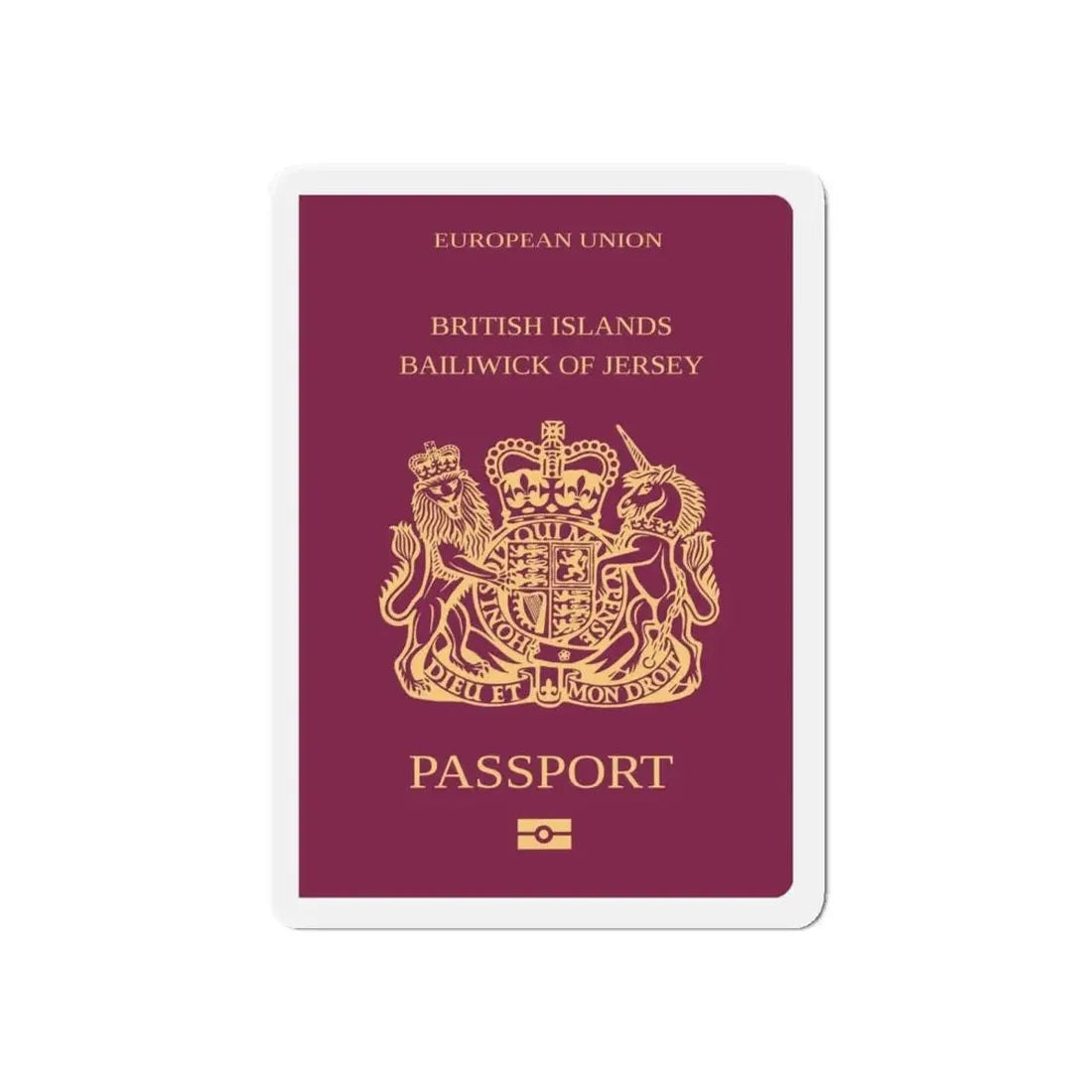 Jersey Passport - Refrigerator Magnet - The Sticker Space