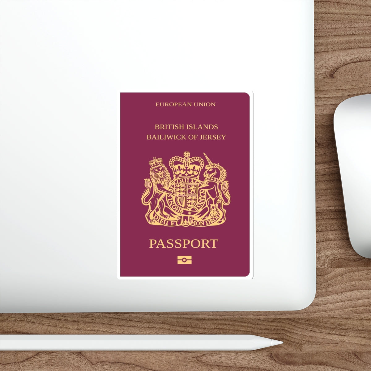 Jersey Passport STICKER Vinyl Die-Cut Decal-The Sticker Space