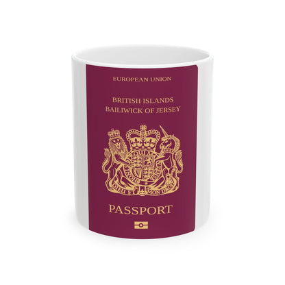 Jersey Passport - White Coffee Mug