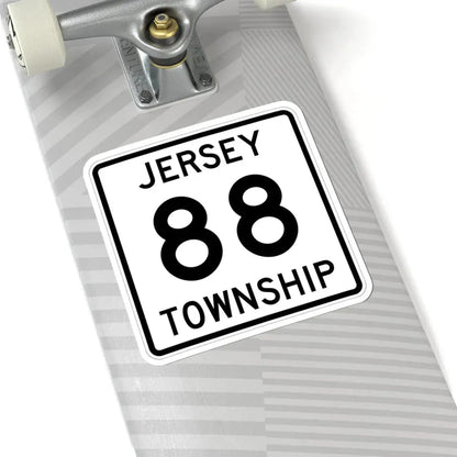 Jersey Township Route 88 Licking County Ohio (Ohio) (Road Sign) STICKER Vinyl Kiss-Cut Decal - The Sticker Space