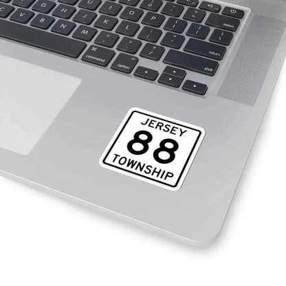 Jersey Township Route 88 Licking County Ohio (Ohio) (Road Sign) STICKER Vinyl Kiss-Cut Decal - The Sticker Space
