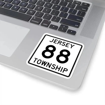 Jersey Township Route 88 Licking County Ohio (Ohio) (Road Sign) STICKER Vinyl Kiss-Cut Decal - The Sticker Space
