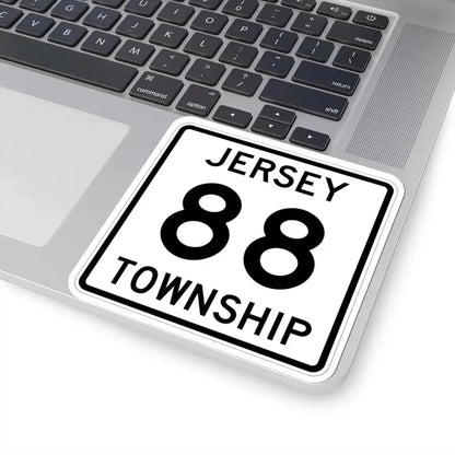 Jersey Township Route 88 Licking County Ohio (Ohio) (Road Sign) STICKER Vinyl Kiss-Cut Decal - The Sticker Space
