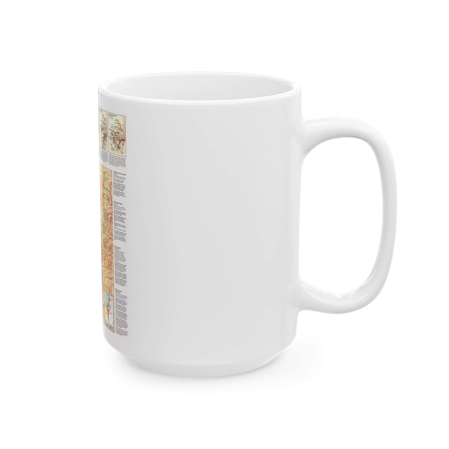 Jerusalem (1996) (Map) White Coffee Mug-The Sticker Space