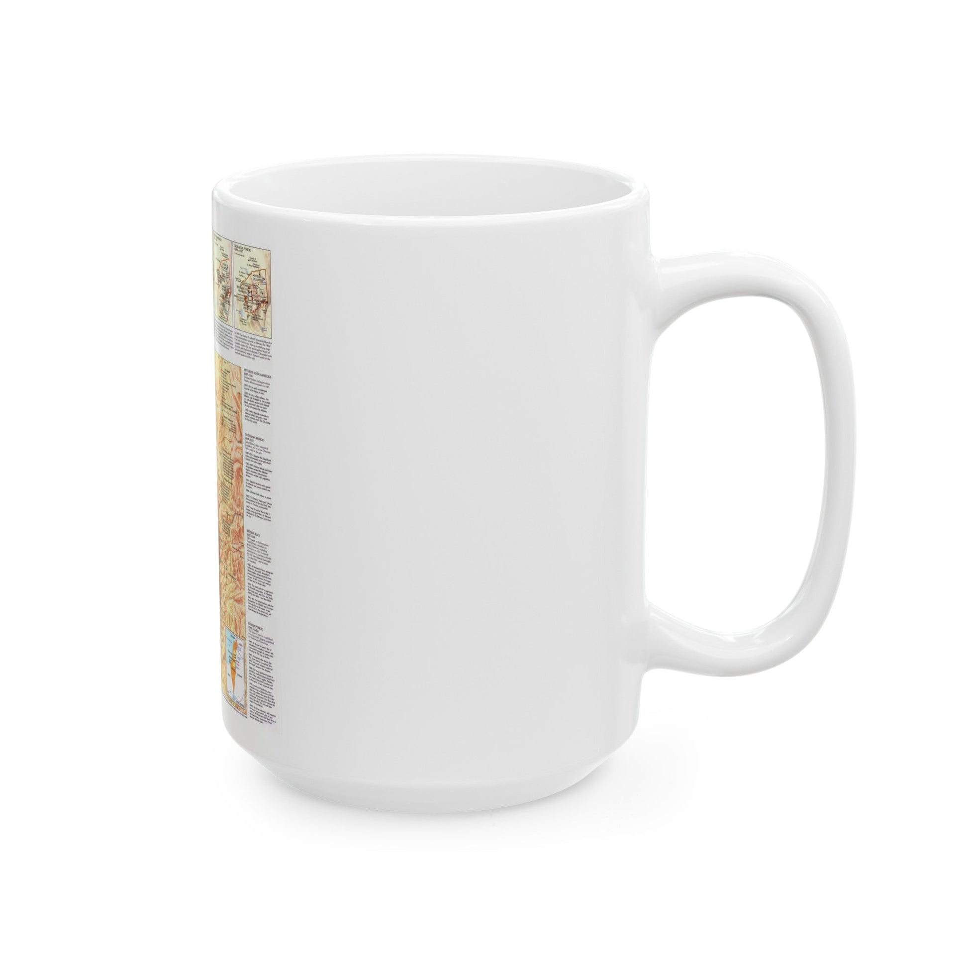 Jerusalem (1996) (Map) White Coffee Mug-The Sticker Space