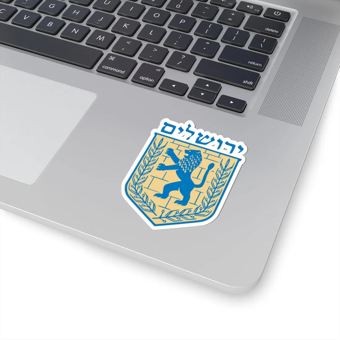 Jerusalem emblem (Israel) (Coat of Arms) STICKER Vinyl Kiss-Cut Decal - The Sticker Space