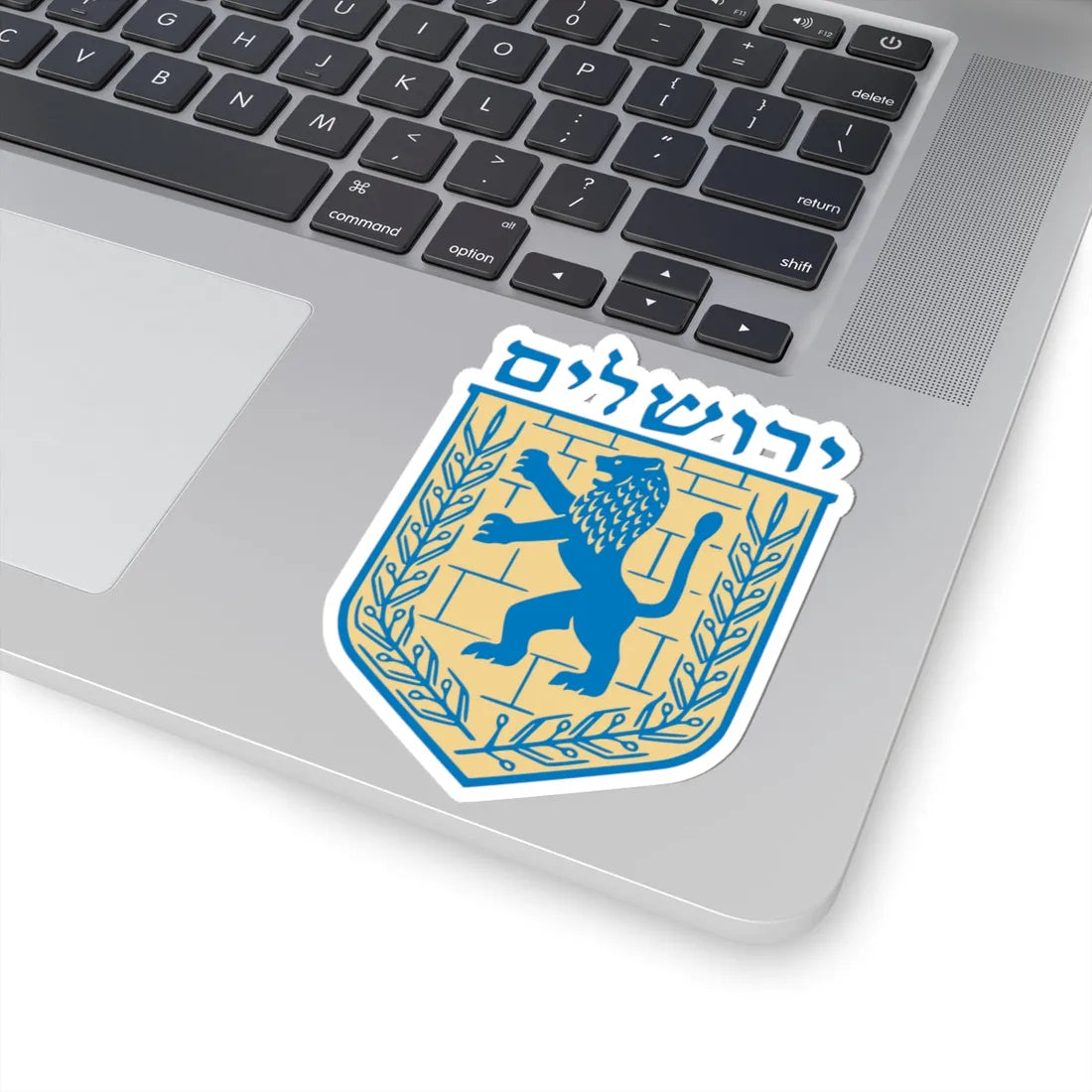 Jerusalem emblem (Israel) (Coat of Arms) STICKER Vinyl Kiss-Cut Decal - The Sticker Space