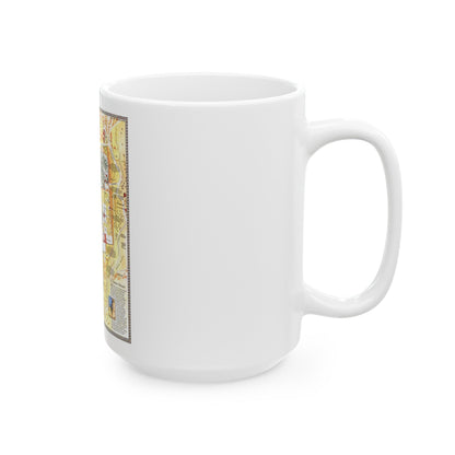 Jerusalem- The Old City (1996) (Map) White Coffee Mug-The Sticker Space