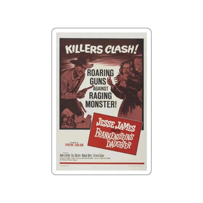 JESSE JAMES MEETS FRANKENSTEIN'S DAUGHTER 1966 Movie Poster STICKER Vinyl Die-Cut Decal 6 Inch - The Sticker Space