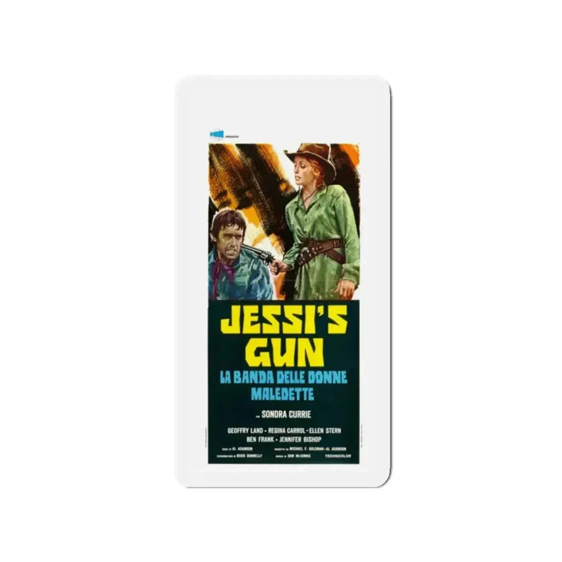 JESSI'S GUN 1975 Movie Poster - Refrigerator Magnet - The Sticker Space