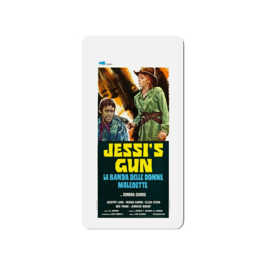 JESSI'S GUN 1975 Movie Poster - Refrigerator Magnet-2" x 2"-The Sticker Space