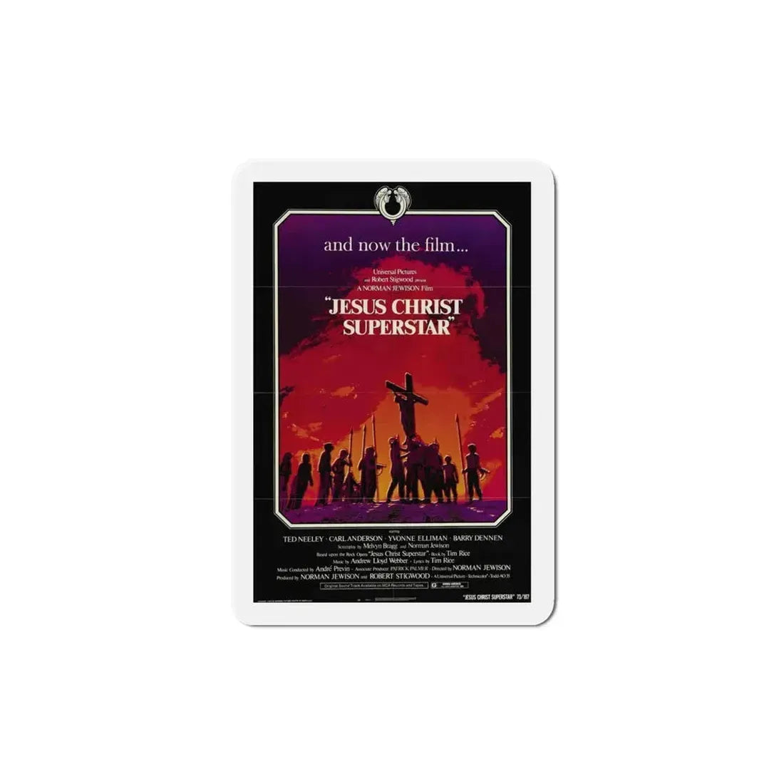 Jesus Christ Superstar 1973 Movie Poster Refrigerator Magnet 5 Inch - The Sticker Space
