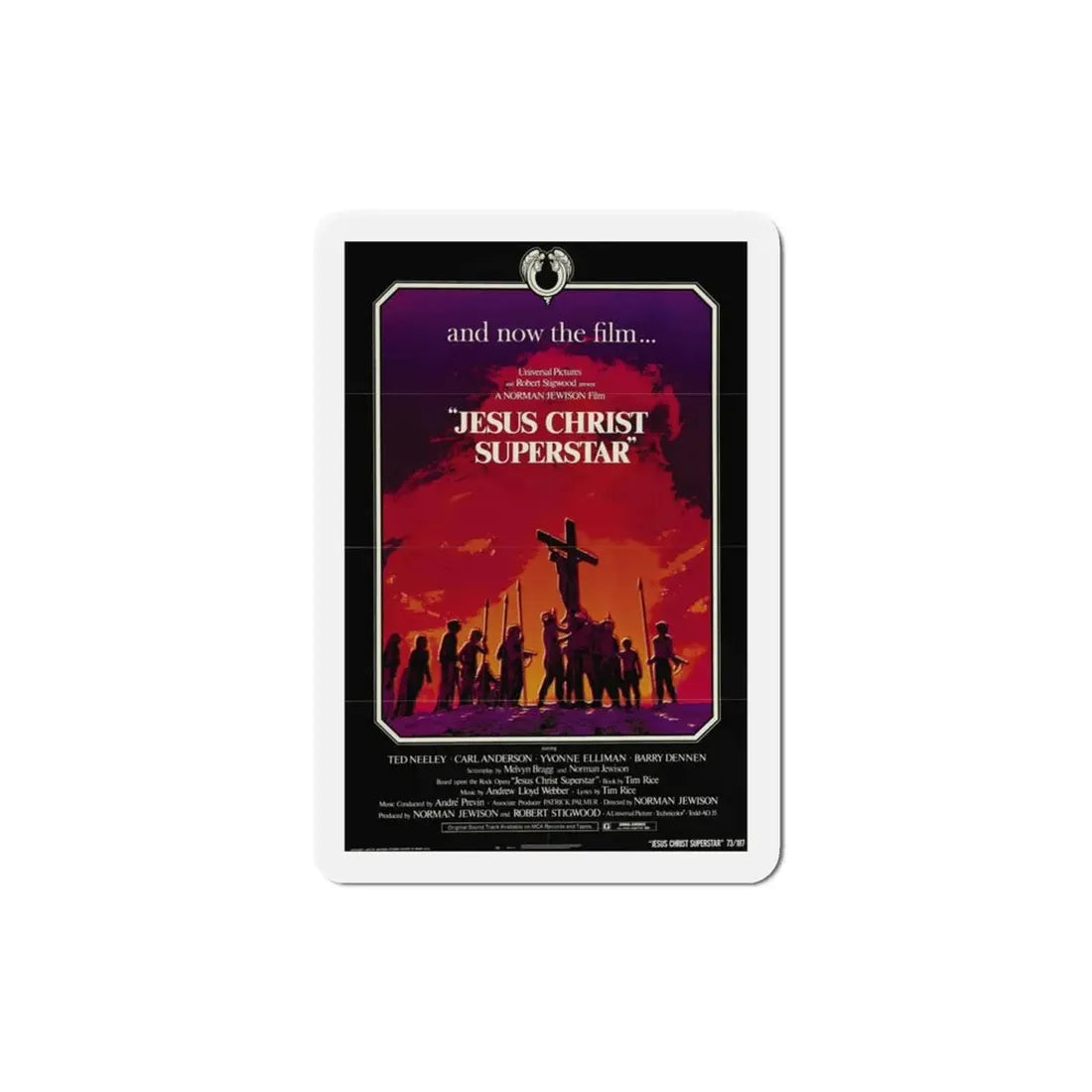 Jesus Christ Superstar 1973 Movie Poster Refrigerator Magnet - The Sticker Space