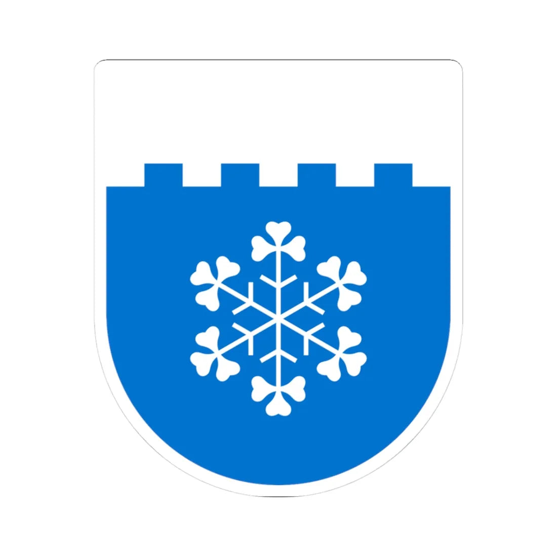 Jõgeva valla vapp (Estonia) (Coat of Arms) STICKER Vinyl Kiss-Cut Decal 3 Inch White - The Sticker Space