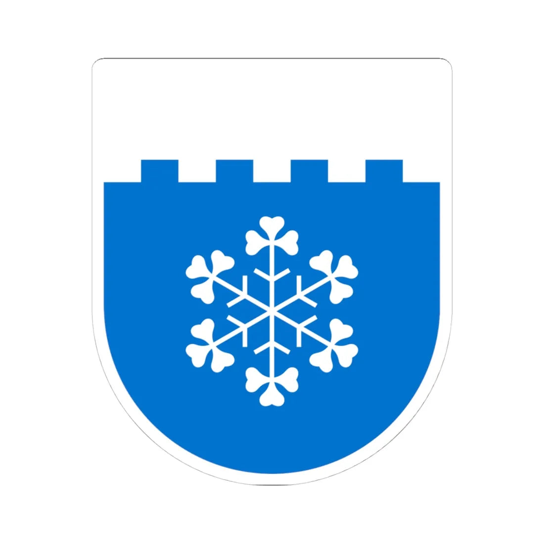 Jõgeva valla vapp (Estonia) (Coat of Arms) STICKER Vinyl Kiss-Cut Decal 4 Inch White - The Sticker Space