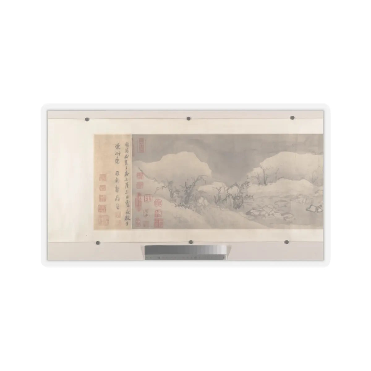 Jiang Song - Winter landscape - first half 16th century v18 - STICKER Vinyl Kiss-Cut Decal