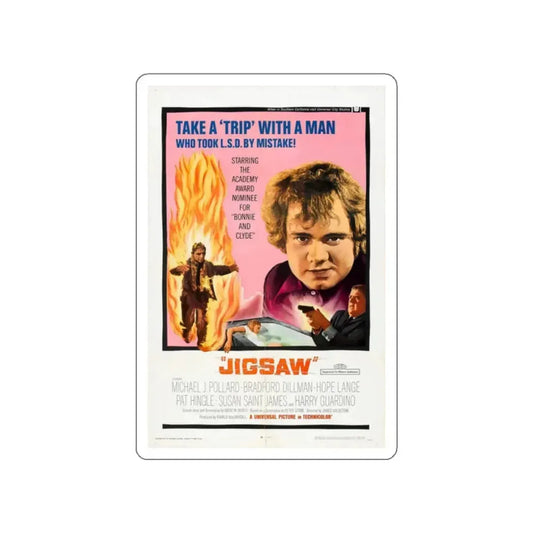 JIGSAW 1968 Movie Poster STICKER Vinyl Die-Cut Decal 2 Inch - The Sticker Space