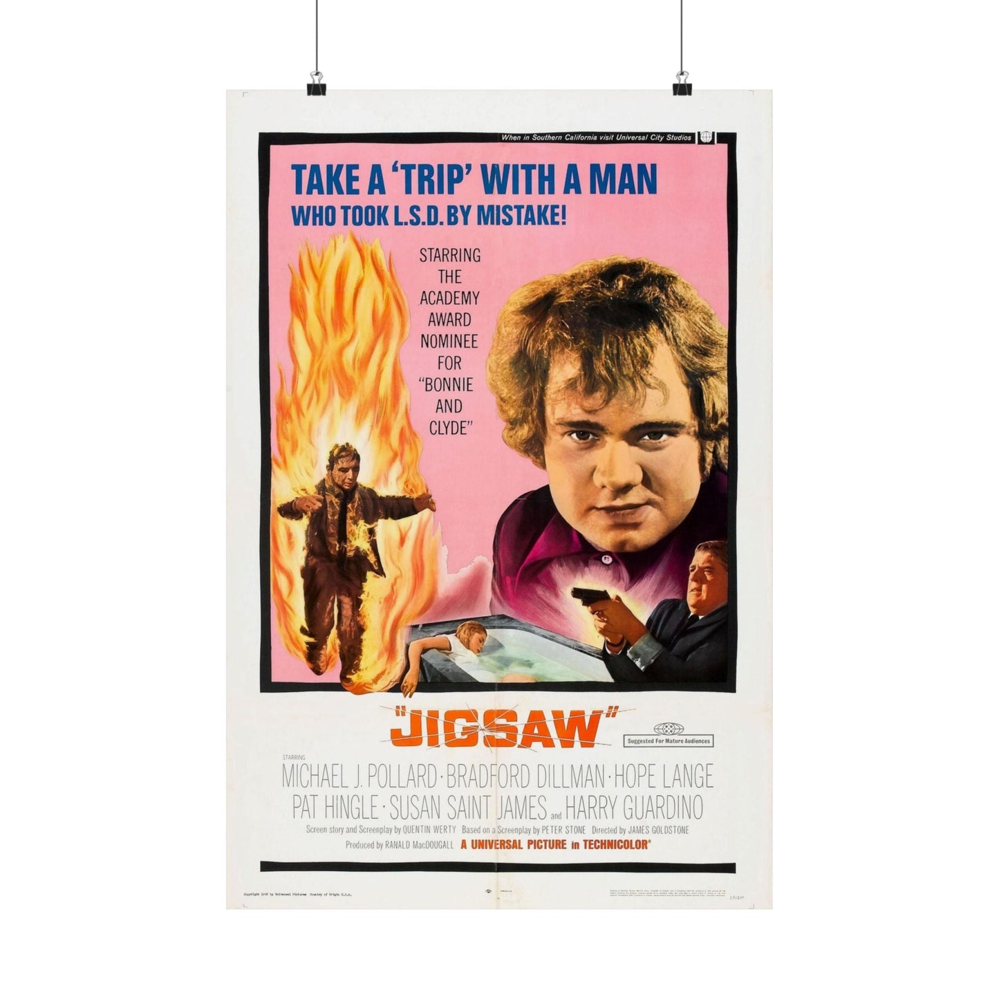 JIGSAW 1968 - Paper Movie Poster-20″ x 30″-The Sticker Space