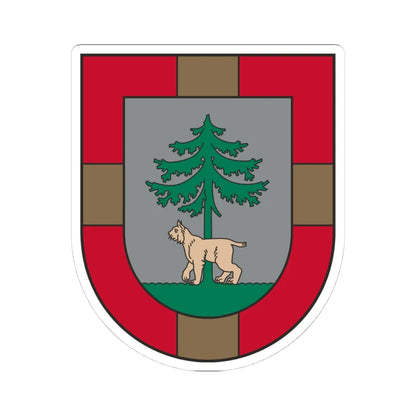 Jēkabpils novada ģerbonis (Latvia) (Coat of Arms) STICKER Vinyl Kiss-Cut Decal 4 Inch White - The Sticker Space