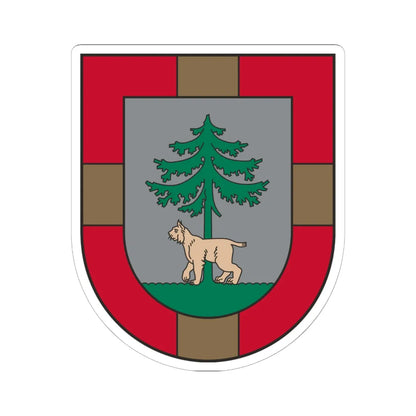 Jēkabpils novada ģerbonis (Latvia) (Coat of Arms) STICKER Vinyl Kiss-Cut Decal 6 Inch White - The Sticker Space