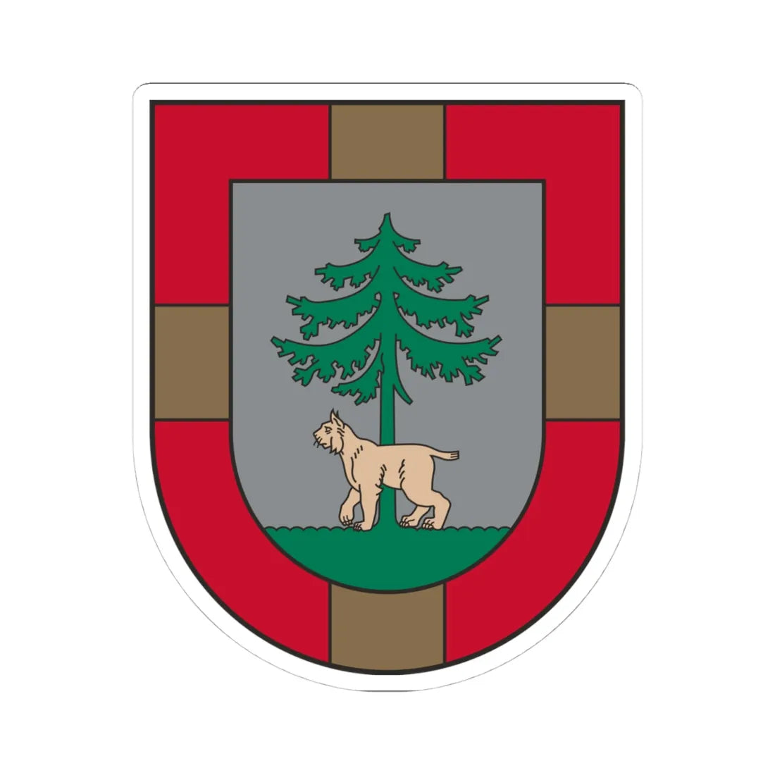 Jēkabpils novada ģerbonis (Latvia) (Coat of Arms) STICKER Vinyl Kiss-Cut Decal - The Sticker Space