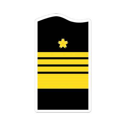 JMSDF Admiral insignia a (Japan) (Military Rank) STICKER Vinyl Kiss-Cut Decal 4 Inch White - The Sticker Space
