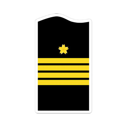 JMSDF Captain insignia a (Japan) (Military Rank) STICKER Vinyl Kiss-Cut Decal 4 Inch White - The Sticker Space