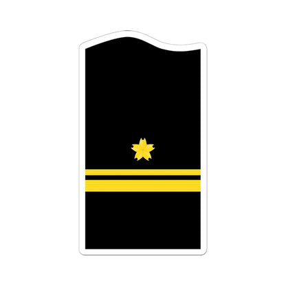 JMSDF Lieutenant Junior Grade insignia a (Japan) (Military Rank) STICKER Vinyl Kiss-Cut Decal 6 Inch White - The Sticker Space