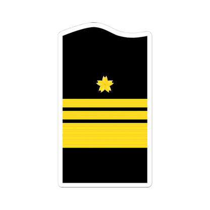 JMSDF Vice Admiral insignia a (Japan) (Military Rank) STICKER Vinyl Kiss-Cut Decal 4 Inch White - The Sticker Space