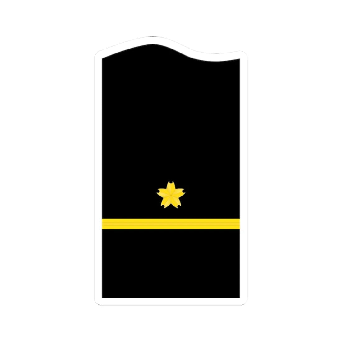 JMSDF Warrant Officer insignia a (Japan) (Military Rank) STICKER Vinyl Kiss-Cut Decal 2 Inch White - The Sticker Space