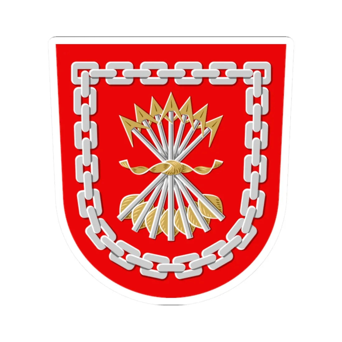 Jämsä.vaakuna (Finland) (Coat of Arms) STICKER Vinyl Kiss-Cut Decal 2 Inch White - The Sticker Space