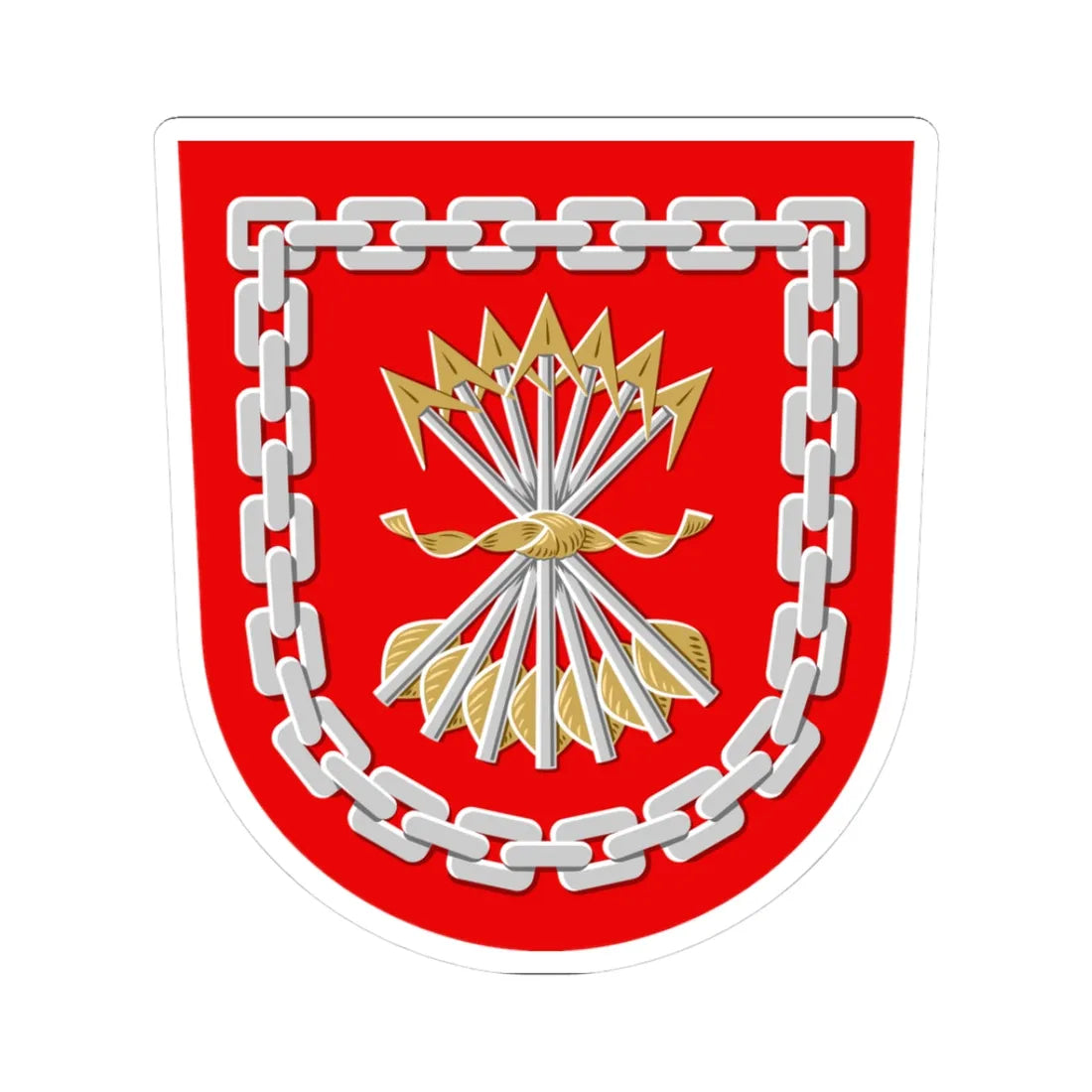 Jämsä.vaakuna (Finland) (Coat of Arms) STICKER Vinyl Kiss-Cut Decal 3 Inch White - The Sticker Space