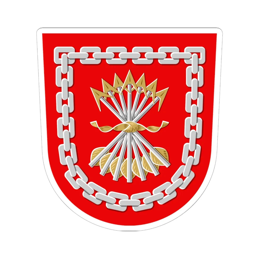 Jämsä.vaakuna (Finland) (Coat of Arms) STICKER Vinyl Kiss-Cut Decal 6 Inch White - The Sticker Space