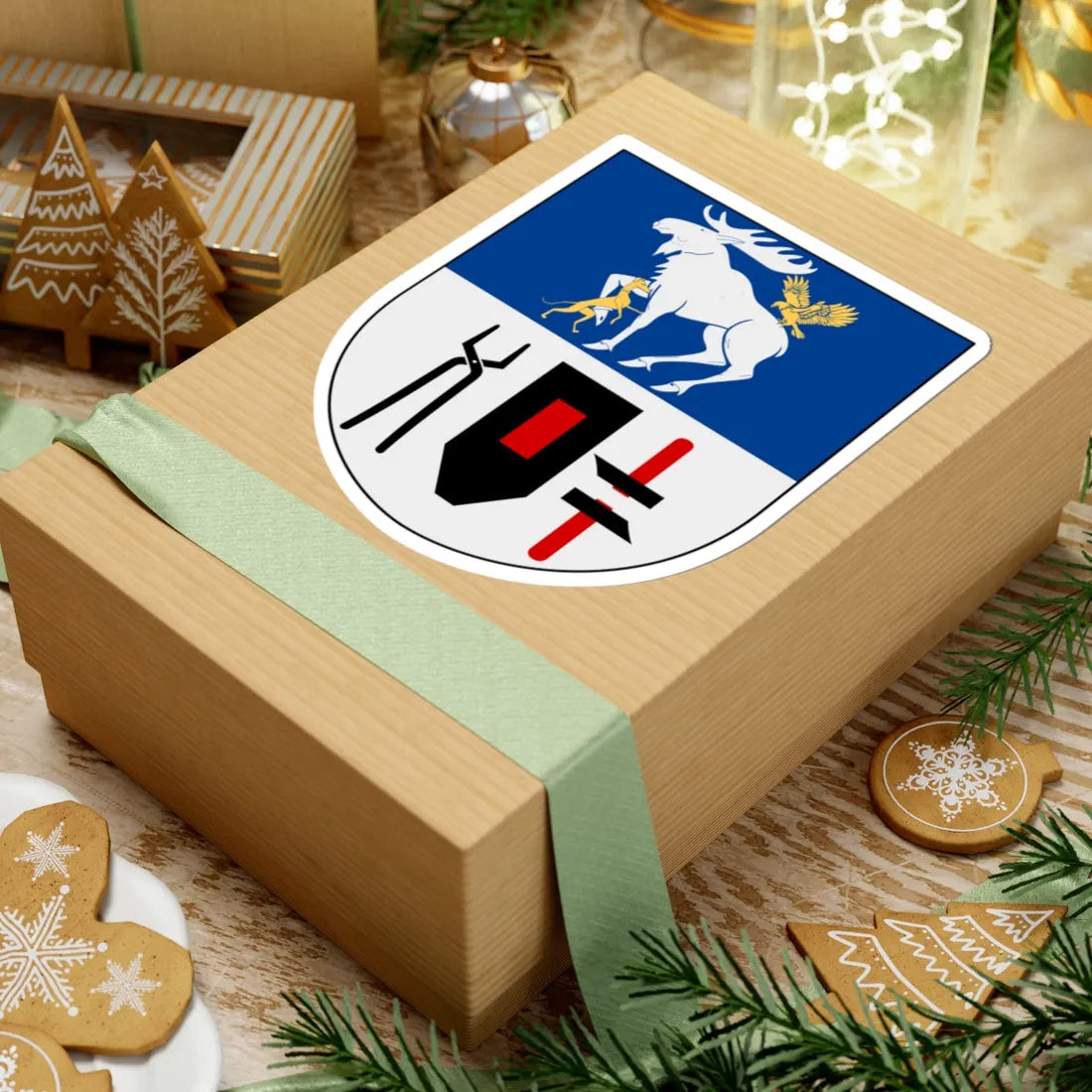 Jämtland län vapen (Sweden) (Coat of Arms) STICKER Vinyl Kiss-Cut Decal - The Sticker Space