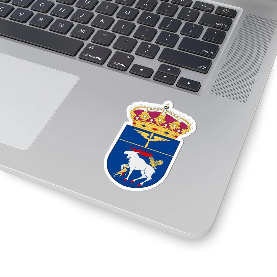 Jämtlands flygflottilj vapen (Sweden) (Coat of Arms) STICKER Vinyl Kiss-Cut Decal - The Sticker Space
