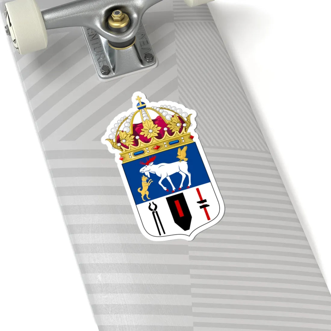 Jämtlands läns vapen crowned (Sweden) (Coat of Arms) STICKER Vinyl Kiss-Cut Decal - The Sticker Space