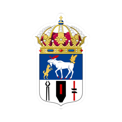 Jämtlands läns vapen crowned (Sweden) (Coat of Arms) STICKER Vinyl Kiss-Cut Decal - The Sticker Space