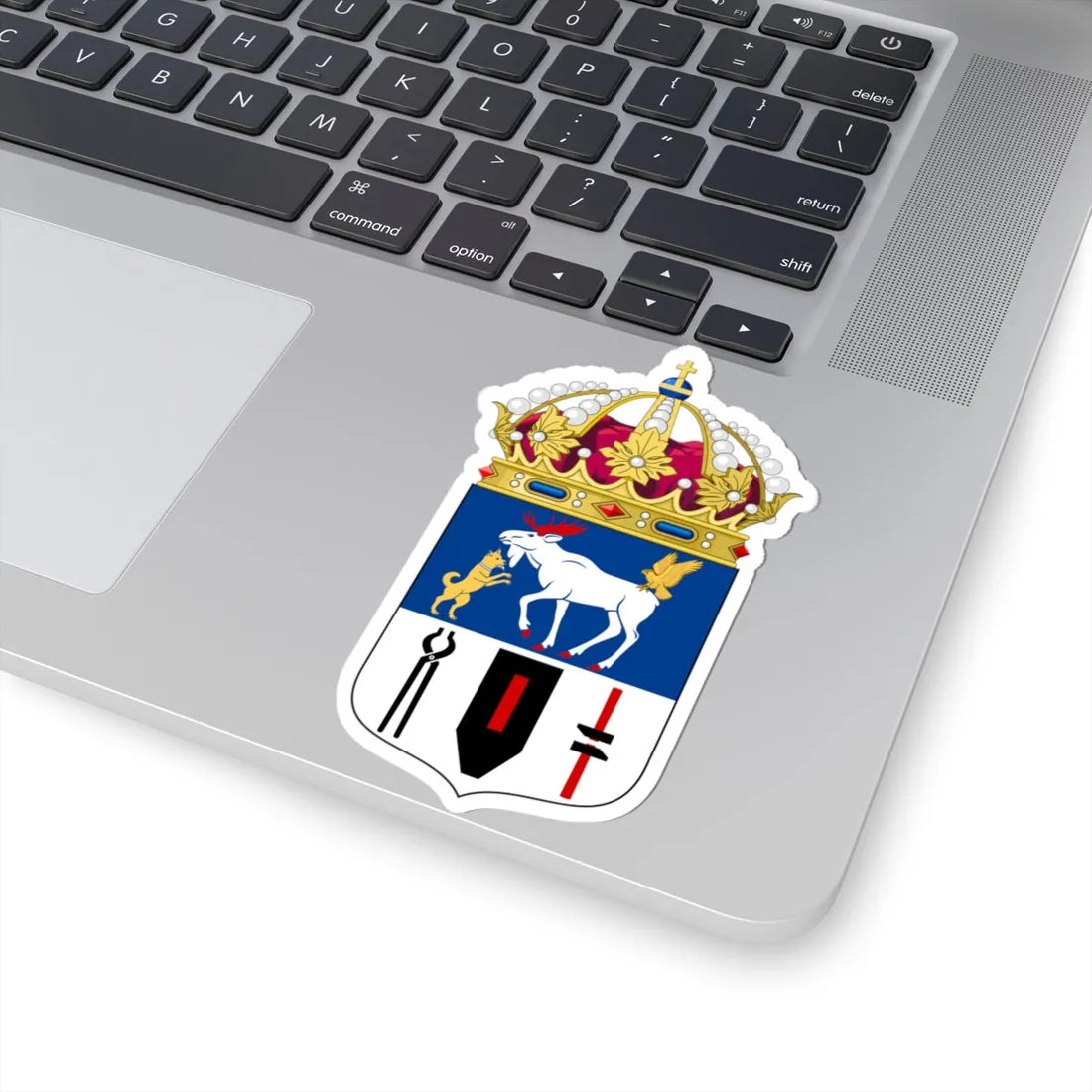 Jämtlands läns vapen crowned (Sweden) (Coat of Arms) STICKER Vinyl Kiss-Cut Decal - The Sticker Space