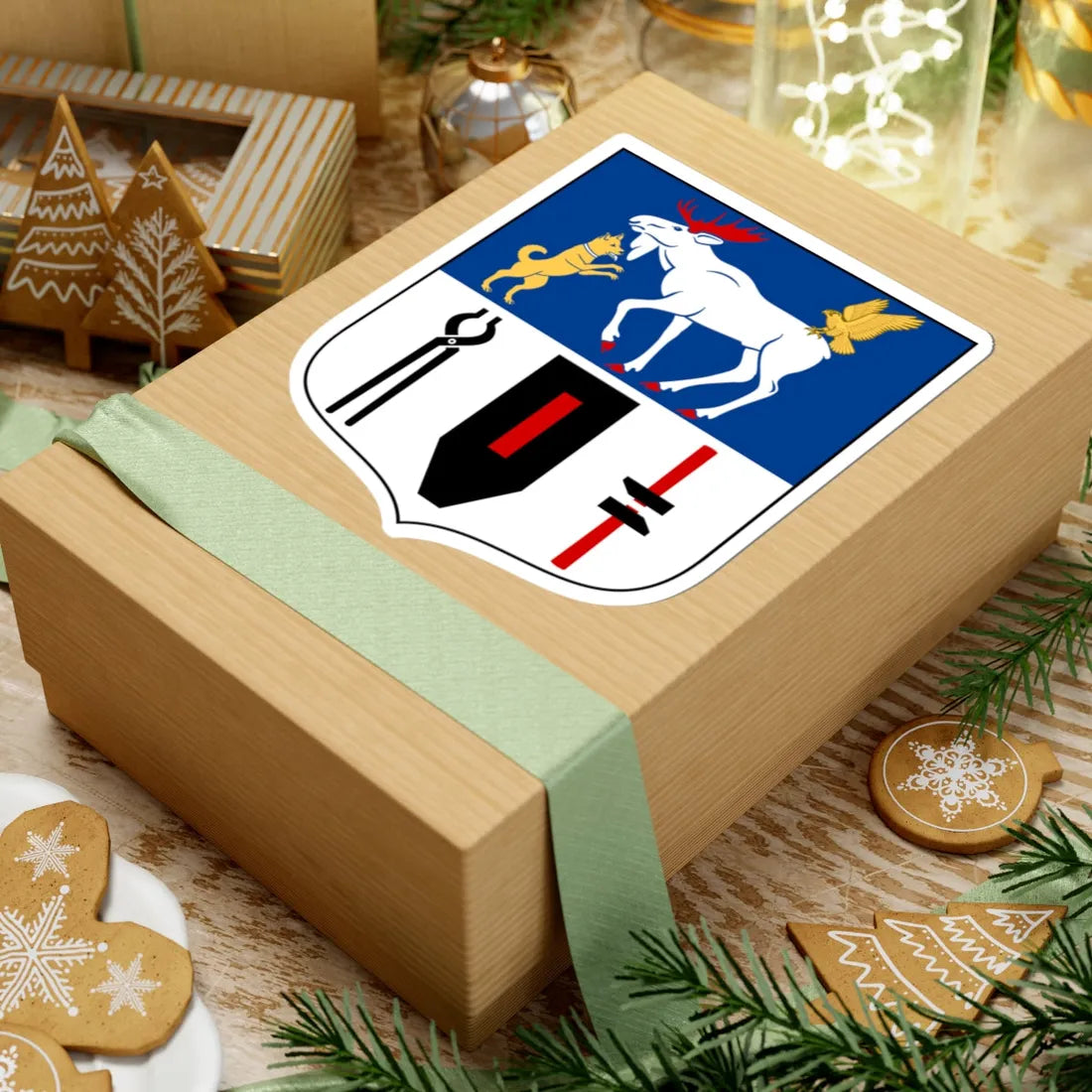Jämtlands läns vapen (Sweden) (Coat of Arms) STICKER Vinyl Kiss-Cut Decal - The Sticker Space
