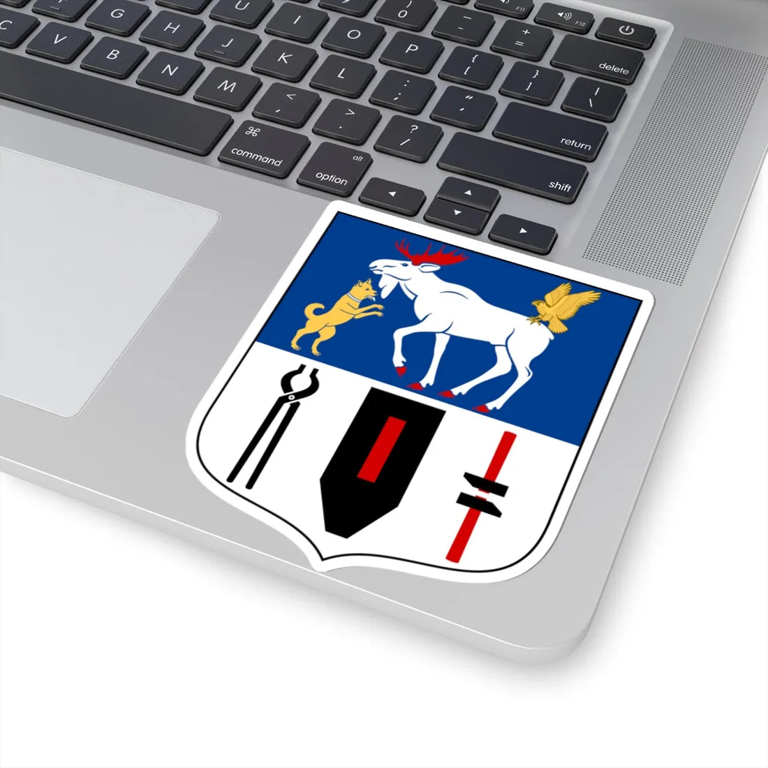 Jämtlands läns vapen (Sweden) (Coat of Arms) STICKER Vinyl Kiss-Cut Decal - The Sticker Space