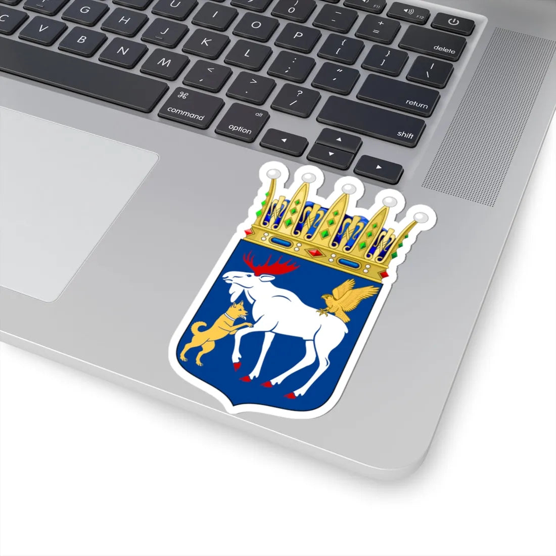 Jämtlands vapen crowned (Sweden) (Coat of Arms) STICKER Vinyl Kiss-Cut Decal - The Sticker Space