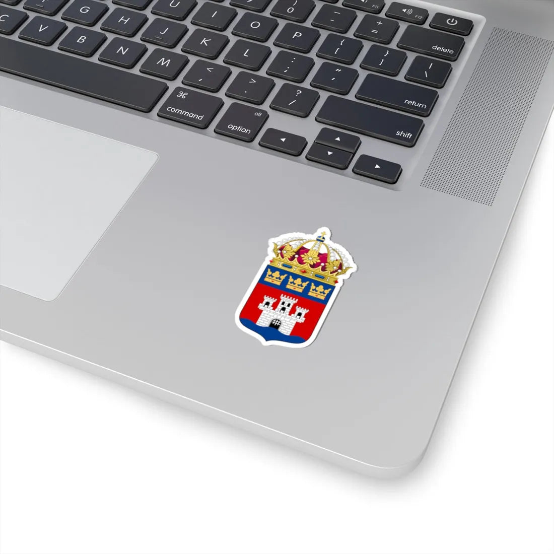 Jönköpings läns vapen crowned (Sweden) (Coat of Arms) STICKER Vinyl Kiss-Cut Decal - The Sticker Space