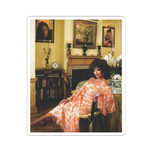 Joan Collins #519 (Vintage Female Icon) STICKER Vinyl Kiss-Cut Decal 2 Inch White - The Sticker Space