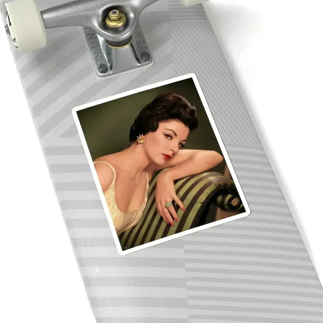 Joan Collins #546 (Vintage Female Icon) STICKER Vinyl Kiss-Cut Decal - The Sticker Space